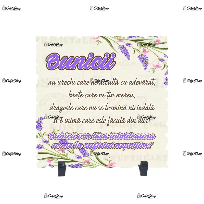 Bunicii au urechi care ne asculta..., placheta cu mesaj